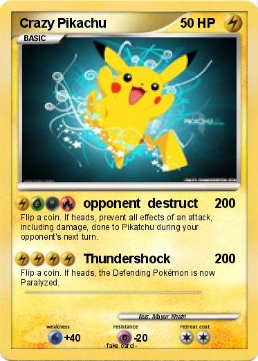 Pokemon Crazy Pikachu