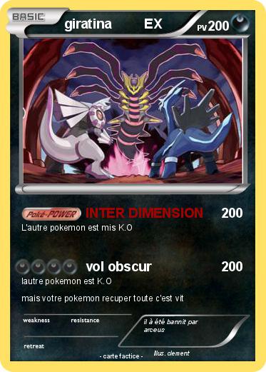 Pokemon giratina         EX