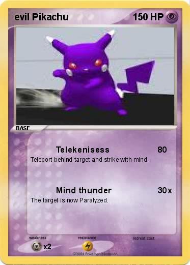 Pokemon evil Pikachu