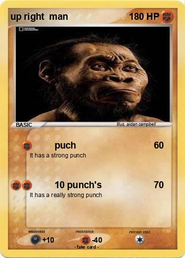 Pokemon up right  man