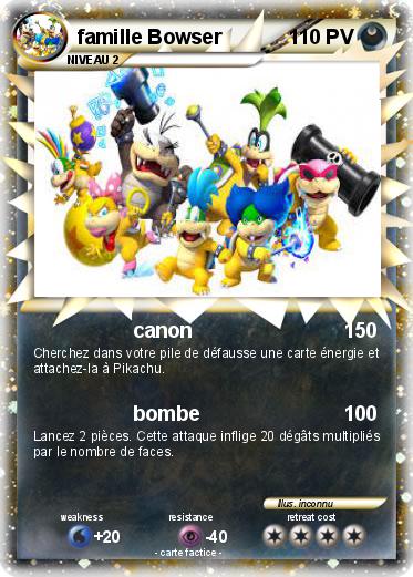 Pokemon famille Bowser
