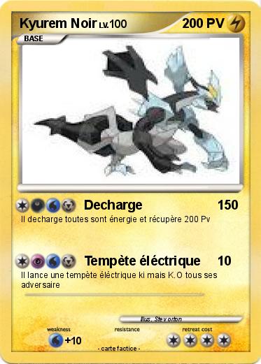 Pokemon Kyurem Noir