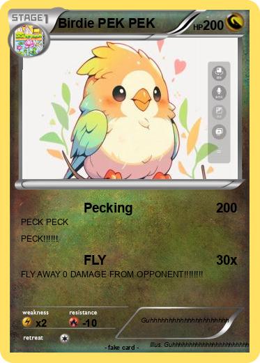 Pokemon Birdie PEK PEK