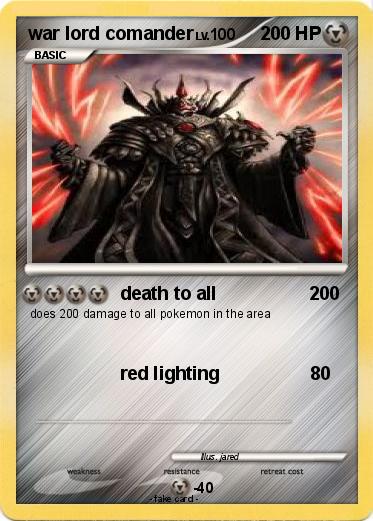 Pokemon war lord comander
