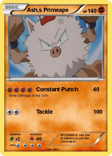 Pokemon Ash,s Primeape
