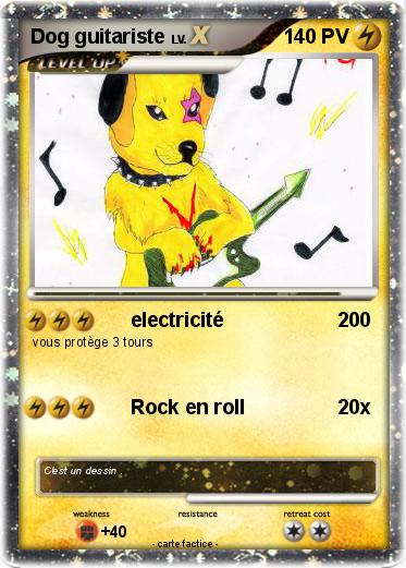 Pokemon Dog guitariste