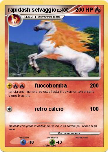 Pokemon rapidash selvaggio