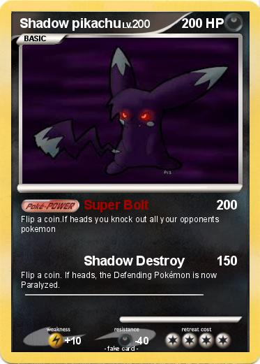 Pokemon Shadow pikachu