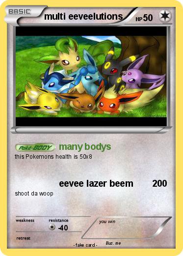 Pokemon multi eeveelutions