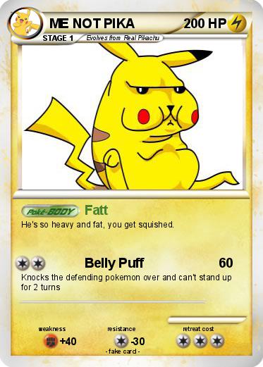 Pokemon ME NOT PIKA