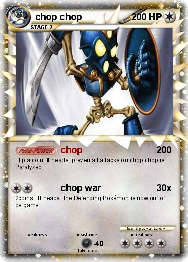 Pokemon chop chop