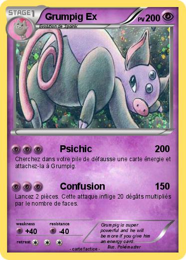 Pokemon Grumpig Ex
