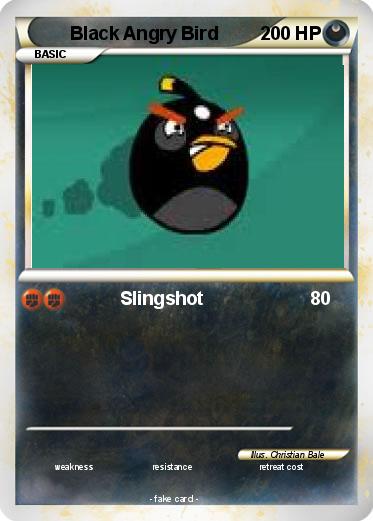 Pokemon Black Angry Bird