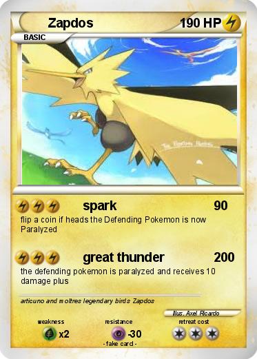 Pokemon Zapdos