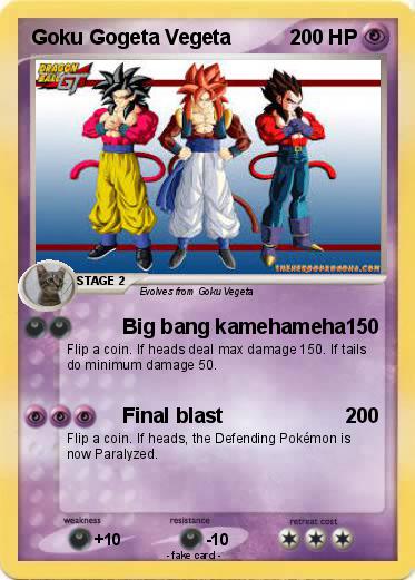 Pokemon Goku Gogeta Vegeta