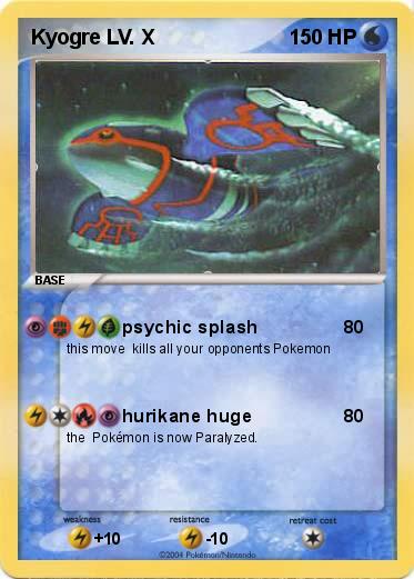Pokemon Kyogre LV. X