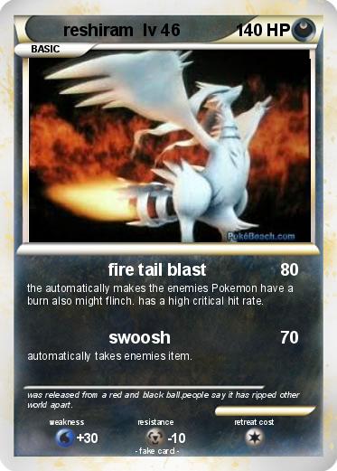 Pokemon reshiram  lv 46