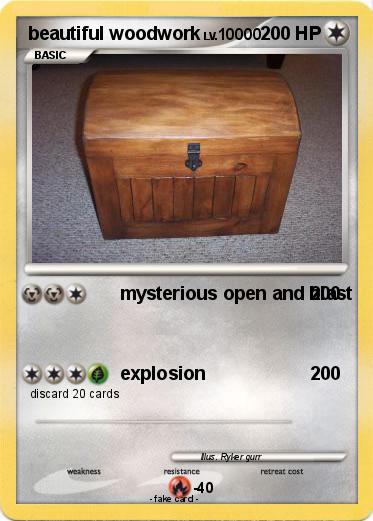 Pokemon beautiful woodwork