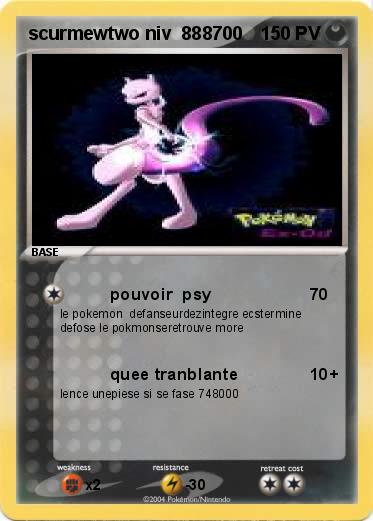 Pokemon scurmewtwo niv  888700