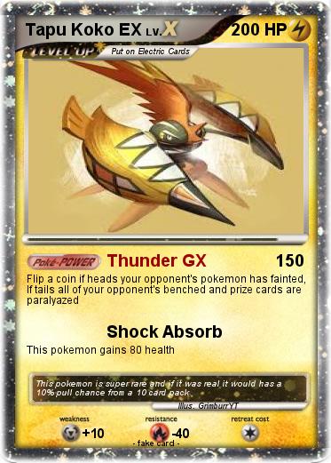 Pokemon Tapu Koko EX