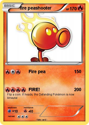 Pokemon fire peashooter