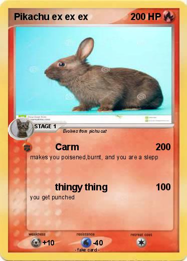 Pokemon Pikachu ex ex ex