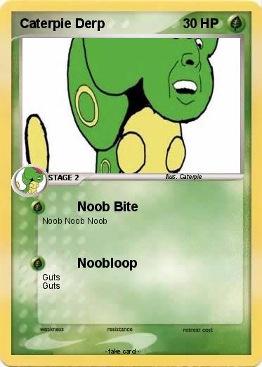 Pokemon Caterpie Derp