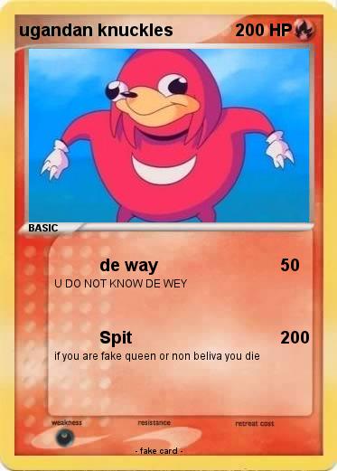 Pokemon ugandan knuckles