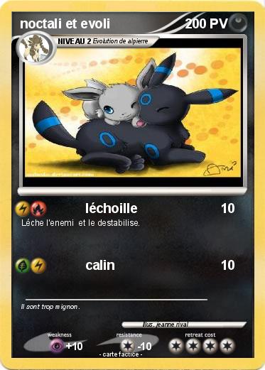 Pokemon noctali et evoli
