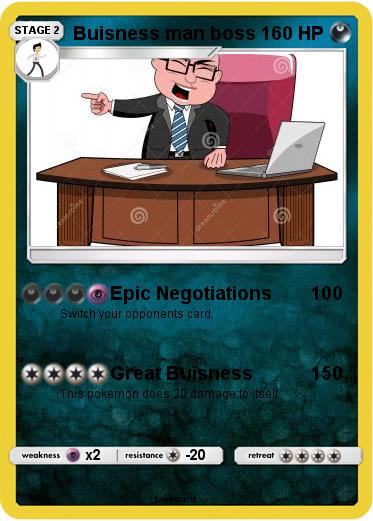 Pokemon Buisness man boss
