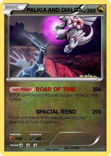 Pokemon PALKIA AND DIALGA