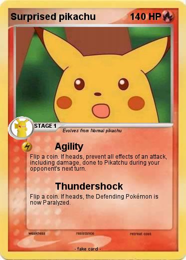 Pokemon Surprised pikachu