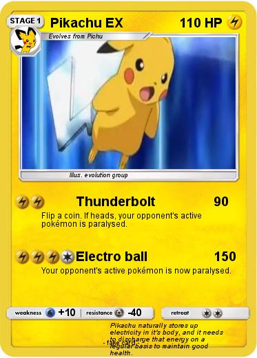 Pokemon Pikachu EX
