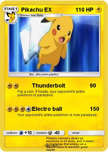 Pokemon Pikachu EX
