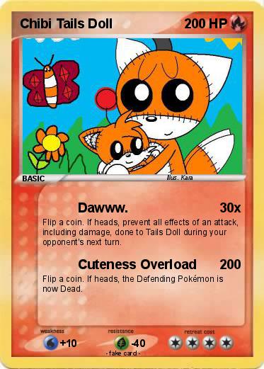 Pokemon Chibi Tails Doll