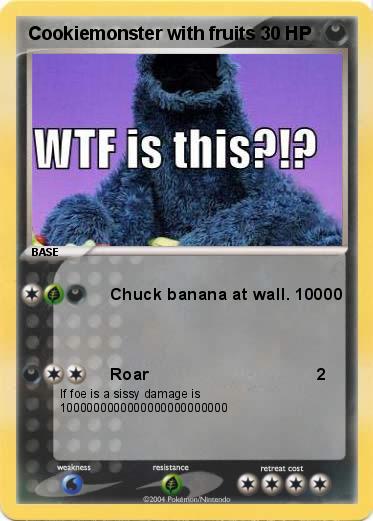 Pokemon Cookiemonster with fruits