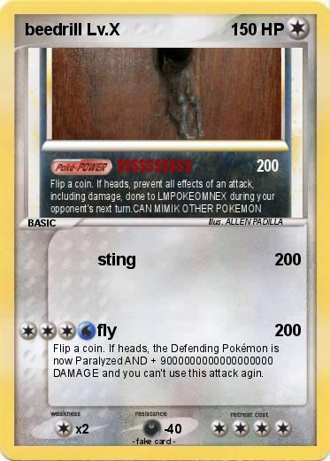 Pokemon beedrill Lv.X