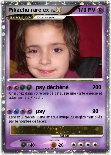 Pokemon Pikachu rare ex