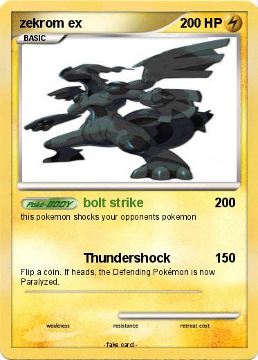 Pokemon zekrom ex