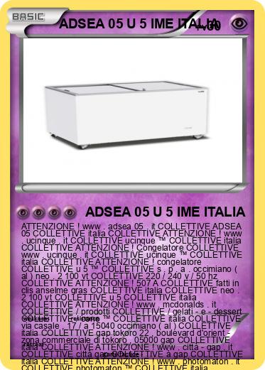 Pokemon ADSEA 05 U 5 IME ITALIA