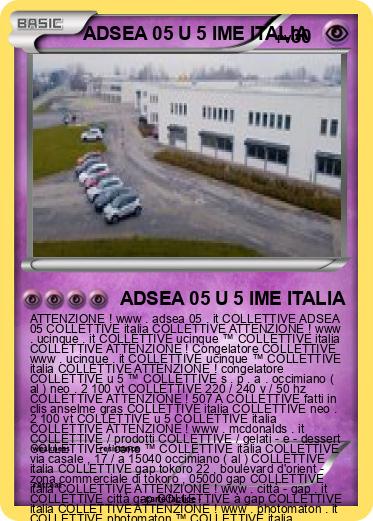 Pokemon ADSEA 05 U 5 IME ITALIA