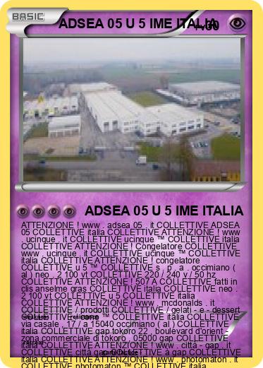Pokemon ADSEA 05 U 5 IME ITALIA
