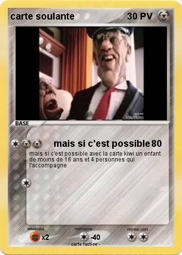 Pokemon carte soulante