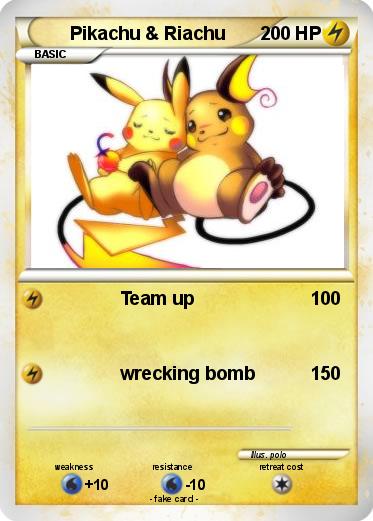 Pokemon Pikachu & Riachu