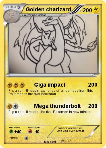 Pokemon Golden charizard