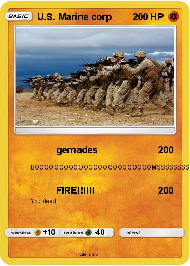 Pokemon U.S. Marine corp