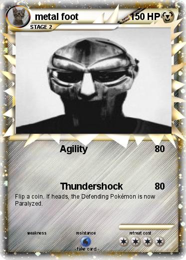Pokemon metal foot