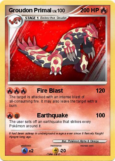 Pokemon Groudon Primal