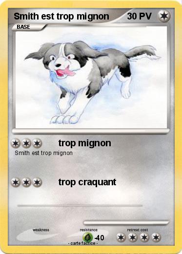 Pokemon Smith est trop mignon