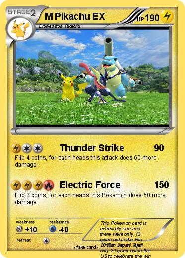 Pokemon M Pikachu EX